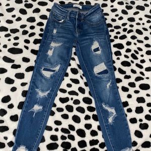 From the buckle : everything is good just a little stretching by the pocket